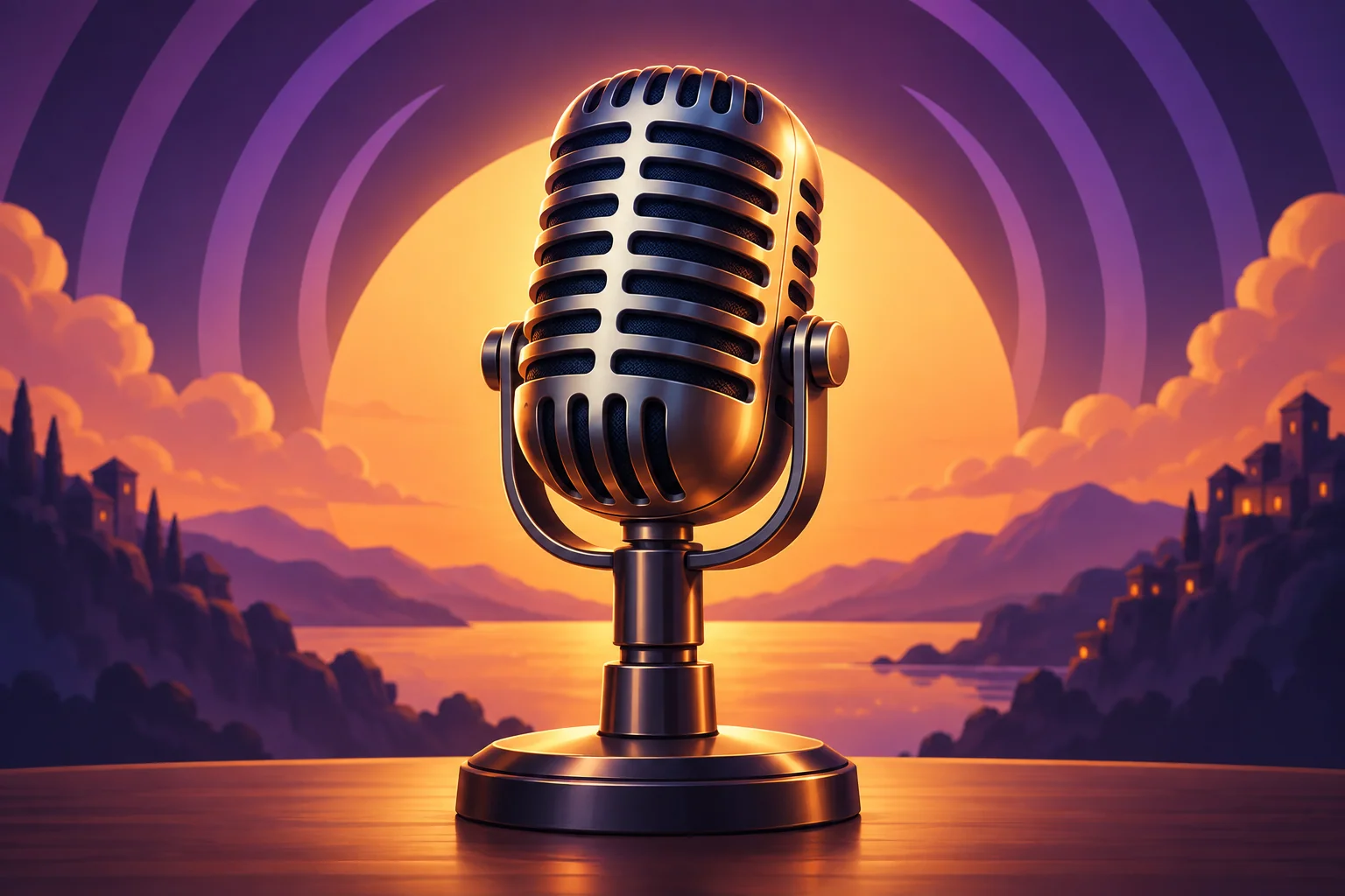 Studio microphone illustration for VoiceTavern